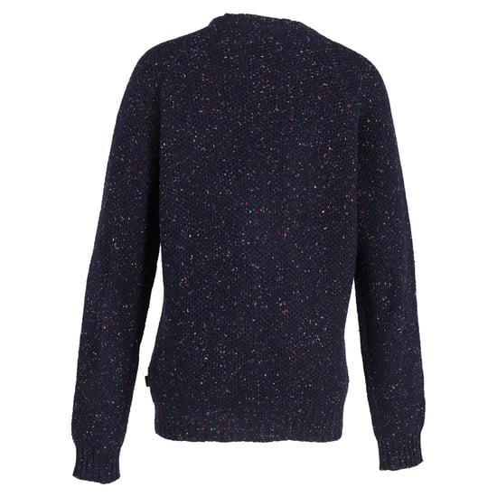 Moschino Logo-Patch-Pullover aus navyblauer Wolle - Image 3