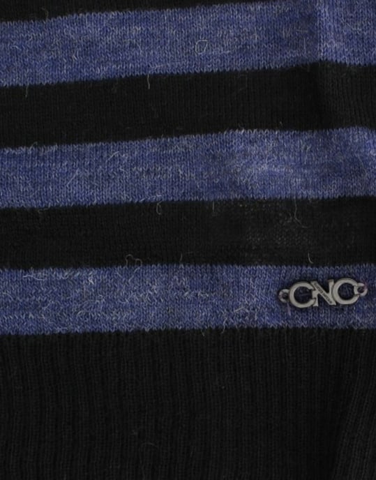 V-Ausschnitt Gestreifter Strickpullover - Image 6