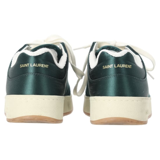 Saint Laurent SL/61 Low-Top-Sneaker aus grünem Satin - Image 3