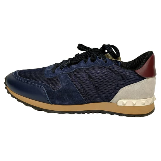 Valentino Garavani Rockrunner Sneakers in Marineblau Mixed Media - Image 4