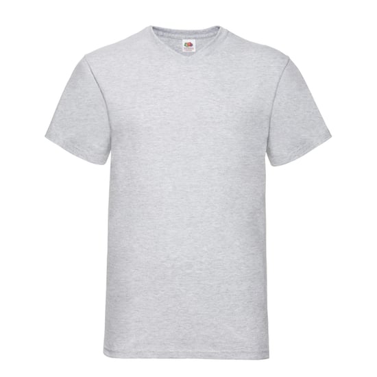 Fruit of the Loom - "Valueweight" T-Shirt V-Ausschnitt für Herren (Grau meliert) - Image 1