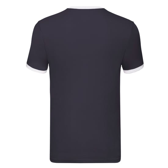 Fruit of the Loom - "Ringer" T-Shirt für Herren (Marineblau/Weiß) - Image 2