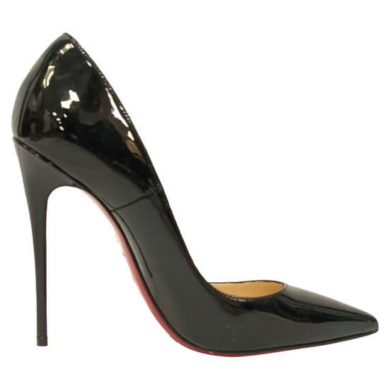 Christian Louboutin So Kate Pumps aus schwarzem Lackleder - Image 1