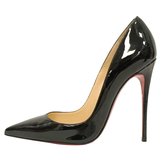 Christian Louboutin So Kate Pumps aus schwarzem Lackleder - Image 4