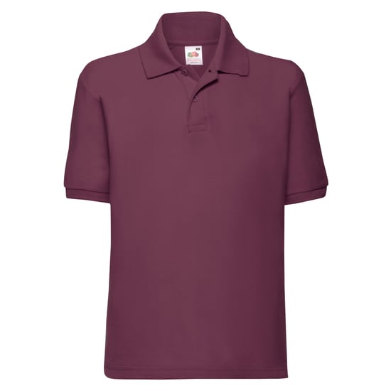 Fruit of the Loom - "65/35" Poloshirt für Kinder (Burgunderrot) - Image 1