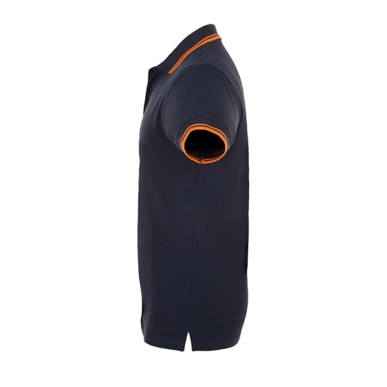 SOLS - "Pasadena" Poloshirt für Herren (Dunkelblau/Neon-Orange) - Image 3