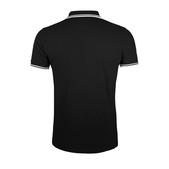 SOLS - "Pasadena" Poloshirt für Herren (Schwarz/Weiß) - Image 2