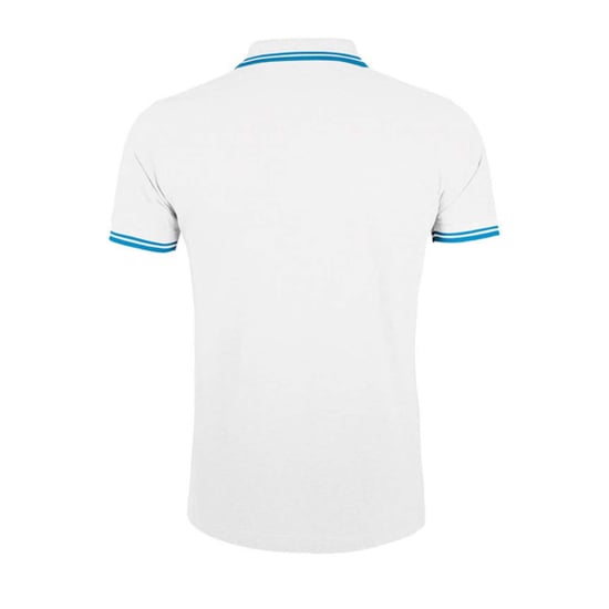 SOLS - "Pasadena" Poloshirt für Herren (Weiß/Aquablau) - Image 2