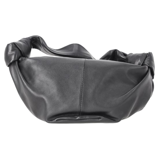 Bottega Veneta Double Knot Teen Schultertasche aus schwarzem Leder - Image 1