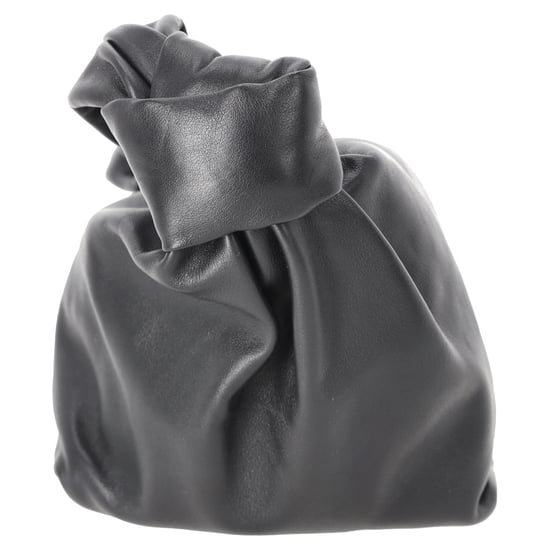 Bottega Veneta Double Knot Teen Schultertasche aus schwarzem Leder - Image 4