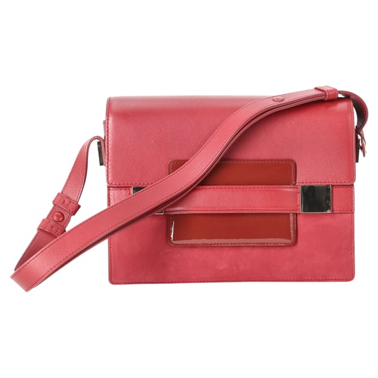Delvaux Madame PM Umhängetasche aus rotem Leder - Image 1