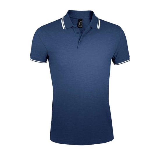 SOLS - "Pasadena" Poloshirt für Herren (Dunkelblau/Weiß) - Image 1