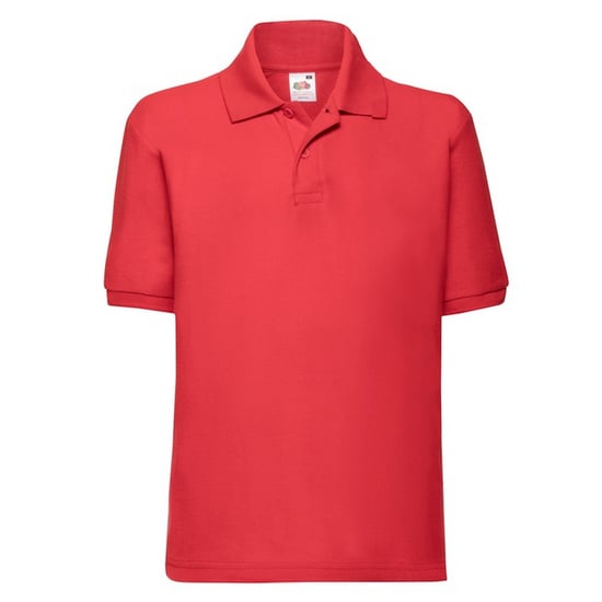 Fruit of the Loom - "65/35" Poloshirt für Kinder (Rot) - Image 1