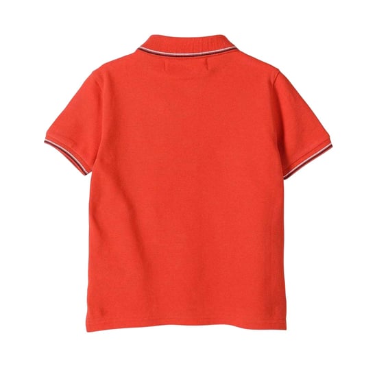 Minoti - Poloshirt für Baby-Jungs, Mit kontrastfarbenen Streifen (Rot) - Image 2