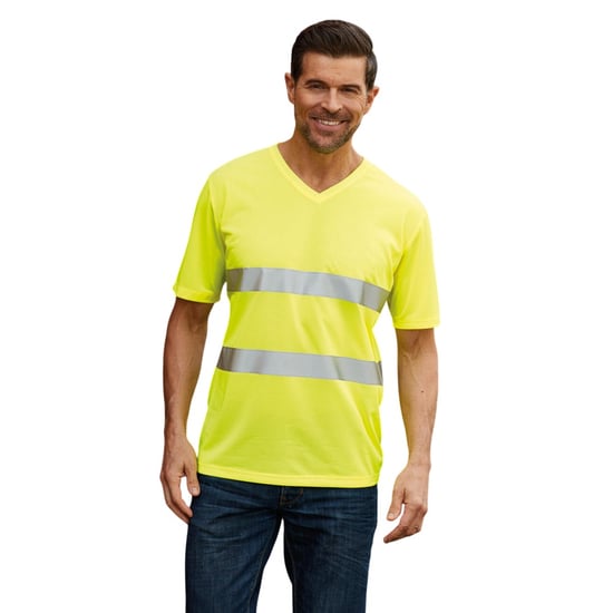 Yoko - "Fluo" T-Shirt V-Ausschnitt für Herren (Gelb) - Image 2