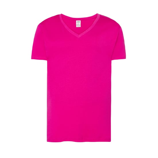 JHK - "Urban" T-Shirt V-Ausschnitt für Herren (Fuchsie) - Image 1
