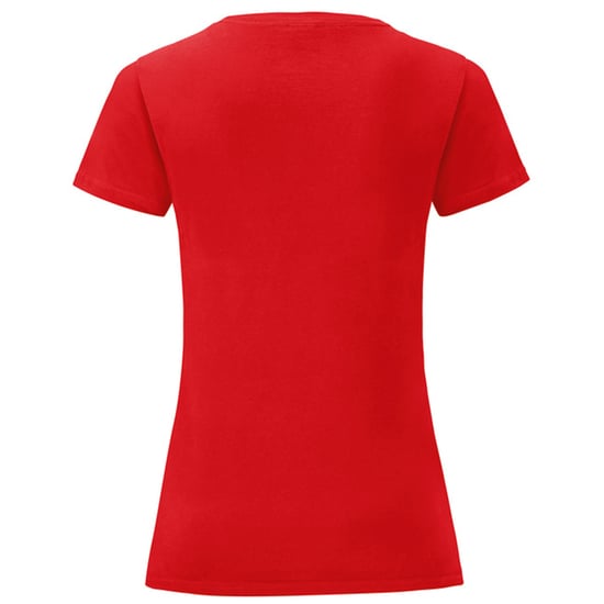 Fruit of the Loom - "Iconic" T-Shirt für Damen, Gekämmte Baumwolle (Rot) - Image 2