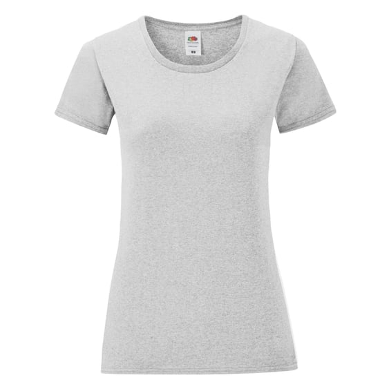 Fruit of the Loom - "Iconic" T-Shirt für Damen (Grau meliert) - Image 1