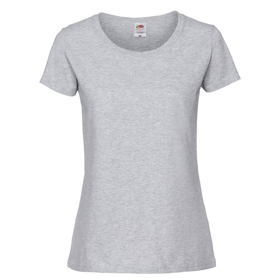 Fruit of the Loom - "Iconic 190" T-Shirt für Damen (Grau meliert) - Image 1