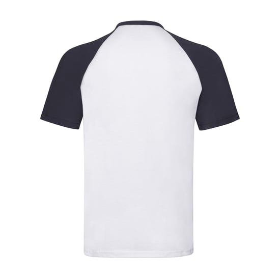 Fruit of the Loom - "Valueweight" T-Shirt für Herren - Baseball (Weiß/Marineblau) - Image 2