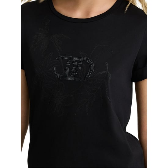 Liu Jo - T-Shirt für Damen, Regulär (Schwarz) - Image 3