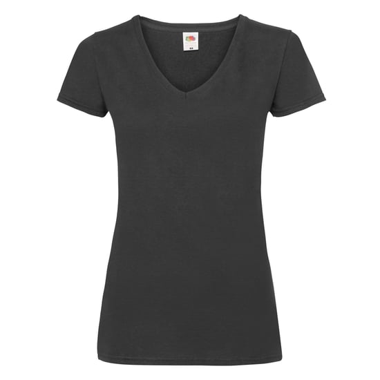 Fruit of the Loom - "Valueweight" T-Shirt V-Ausschnitt für Damen (Schwarz) - Image 1