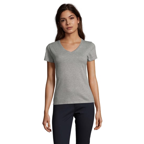 SOLS - "Imperial" T-Shirt V-Ausschnitt für Damen (Grau meliert) - Image 1