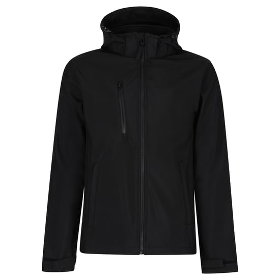 Regatta - "Venturer" Softshelljacke mit Kapuze für Herren (Schwarz) - Image 1