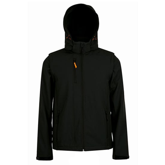 SOLS Unisex-Erwachsene Transformer Softshell-Jacke (Schwarz) - Image 1