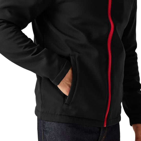 Regatta - "Ablaze Printable" Softshelljacke für Herren (Schwarz/Rot) - Image 3