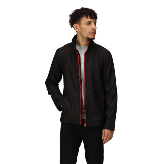 Regatta - "Ablaze Printable" Softshelljacke für Herren (Schwarz/Rot) - Image 4