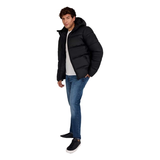 Minoti - Jacke für Herren, Reißverschlusstasche, PU (Schwarz) - Image 6