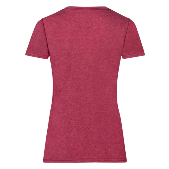 Fruit of the Loom - "Valueweight" T-Shirt für Damen (Vintage Heather Red) - Image 2