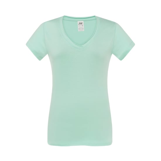 JHK - "Sicilia" T-Shirt für Damen, V-Ausschnitt (Minzgrün) - Image 1