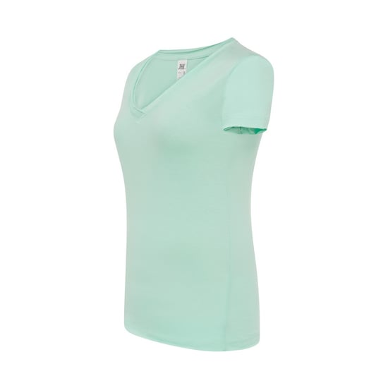 JHK - "Sicilia" T-Shirt für Damen, V-Ausschnitt (Minzgrün) - Image 3