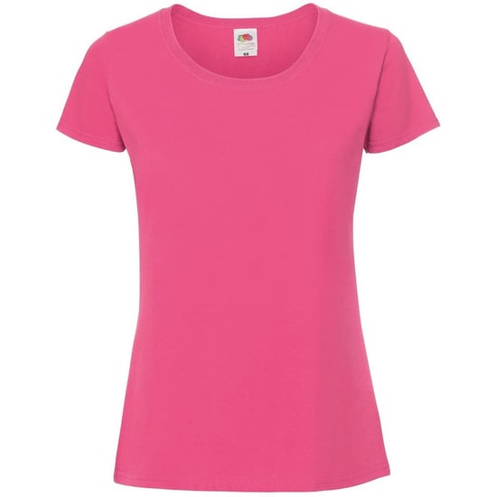 Fruit of the Loom - "Iconic 190" T-Shirt für Damen (Fuchsie) - Image 1