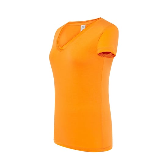 JHK - "Sicilia" T-Shirt für Damen, V-Ausschnitt (Mandarine) - Image 3