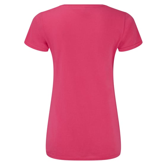 Fruit of the Loom - "Iconic" T-Shirt V-Ausschnitt für Damen (Fuchsie) - Image 2