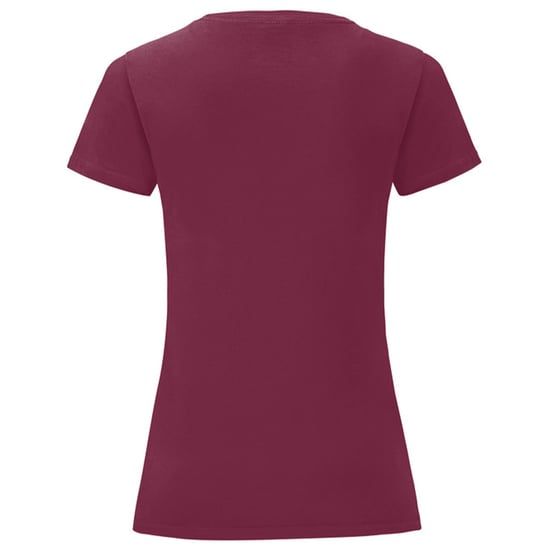 Fruit of the Loom - "Iconic" T-Shirt für Damen, Gekämmte Baumwolle (Burgunderrot) - Image 2