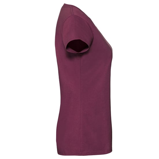 Fruit of the Loom - "Iconic 190" T-Shirt für Damen (Burgunderrot) - Image 3