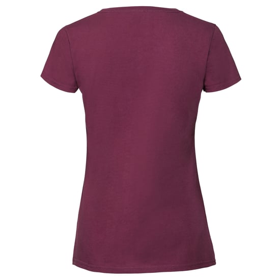 Fruit of the Loom - "Iconic 195 Premium" T-Shirt für Damen (Burgunderrot) - Image 2