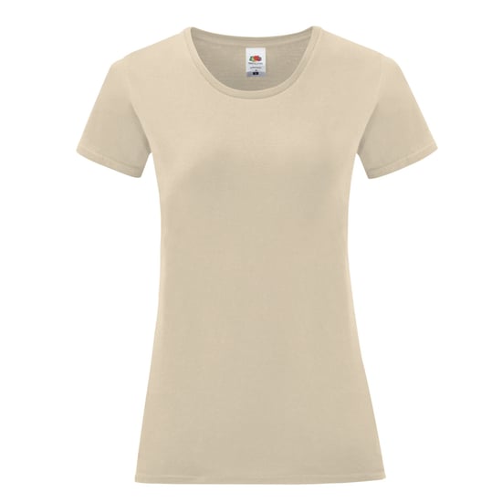 Fruit of the Loom - "Iconic 150" T-Shirt für Damen (Natürlich) - Image 1
