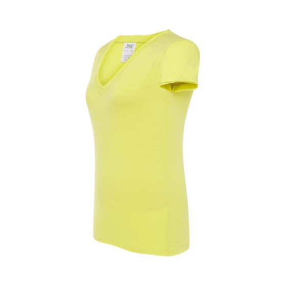 JHK - "Sicilia" T-Shirt für Damen, V-Ausschnitt (Pistazie) - Image 3