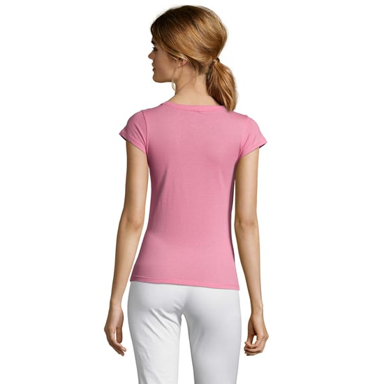 SOLS - "Moon" T-Shirt V-Ausschnitt für Damen (Orchidee Rosa) - Image 2