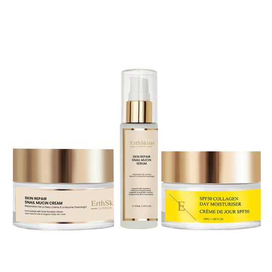 Hautreparatur Schneckenmucuscreme 50ml + Hautreparatur Schneckenmucusserum 60ml + SPF 50 Kollagen Tagescreme 50ml - Image 1