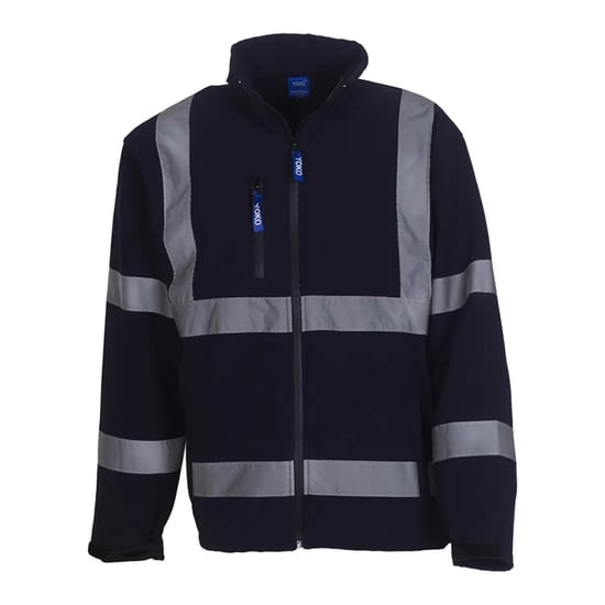 Yoko - "Fluo" Softshelljacke für Herren (Marineblau) - Image 1