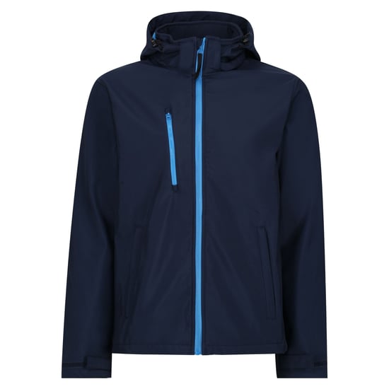 Regatta - "Venturer" Softshelljacke mit Kapuze für Herren (Marineblau/Graublau) - Image 1