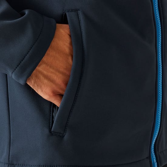 Regatta - "Ablaze Printable" Softshelljacke für Herren (Marineblau/Graublau) - Image 3