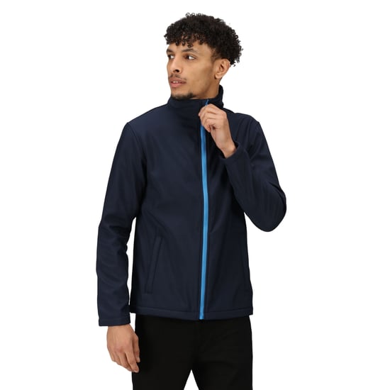 Regatta - "Ablaze Printable" Softshelljacke für Herren (Marineblau/Graublau) - Image 4