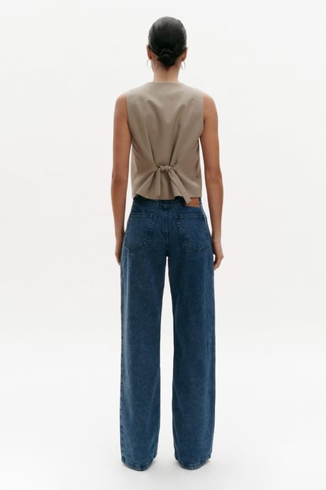 BENU Damen Blaue Baumwoll Jeans - Image 2